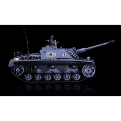 Czołg zdalnie sterowany ASG/IR/dźwięk/dym 1:16 German Stumgeschutz III RTR 2.4Ghz - Heng Long 3868-1B